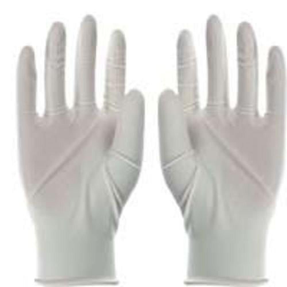 Boss Gloves 1UL0004M Medium White Disposable 3MIL Powdered Latex Gloves 100 Count