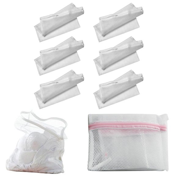 6 Pc Mesh Laundry Bag 15.7" X 19.7" Lingerie Delicates Panties Bras Wash Protect