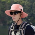 thumbnail image 4 of Packable Lightweight Quick Dry Beach Hat UPF 50+ Summer Hat with Fold-Up Brim Sun Hat Bucket Sun Hat Wide Brim Bucket Hat Foldable Ponytail Hat Sun Protection UPF 50+ Boonie Hat, 4 of 8