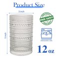 thumbnail image 6 of Pohoudy Hobnail Drinking Glasses set of 6, 12oz Vintage Beaded Highball Glasses, Clear Retro Kitchen Glasses Cups, Heavy Glassware Tumbler for Cocktail Beverage Water Rocks, 6 of 6