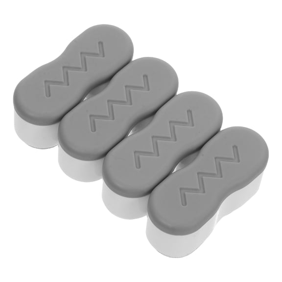 Worgeous 4 Pcs Toilet Seat Bumpers Universal Toilet Seat Buffer Toilet Lid Bumpers Pads Replacement Adhesive Bidets Bumpers For Home Hotels Hospital Grey