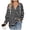 Black, variant on Winter Striped Drawstring Hooded Long Sleeve Sweatshirt Top for Women Cozy Casual Pullover
