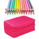 thumbnail image 5 of Estuche portátil de 4 capas para lápices y bolígrafos de acuarela (72 ranuras). Rosa, 5 of 9