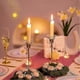 thumbnail image 4 of Glass Rings for Candlestick Holders - 12 Pack Drip Protectors for Taper Candles, 4 of 5