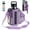 Purple, variant on Lomyolo Magnetic Gym Bag Water Bottle Holder–Neoprene Carrier Sleeve with 6 Built-in Magnets & Phone Pockets | Adjustable Strap Gym Accessories Organizer for Fitness,Outdoor,Hiking Men Women-Black