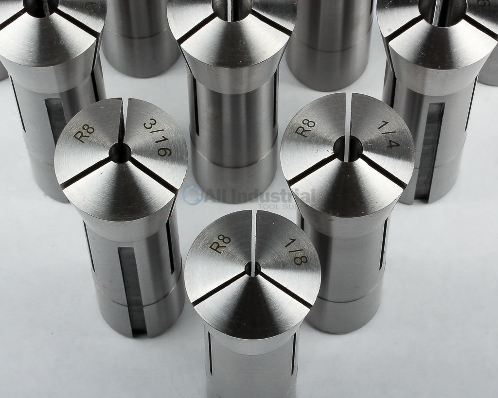 11 PC R8 Collet Set 1//8/" to 3//4/" Fractional High Precision for Bridgeport