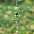 thumbnail image 2 of Glass for Use as Devices Moms Garden String of Succulent Live Grandma Garden Stuff Stained Glass Window Hangings Kids Electroplated Pendant Wind Chime Pendant Rotating Wind Tail Double Spiral Small, 2 of 3