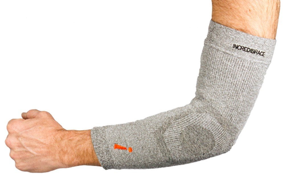 Incrediwear Incredibrace Elbow Sleeve Brace Large Grey