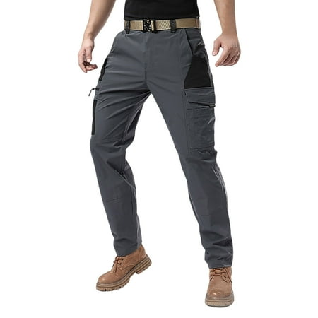 Cargo Pants For Men Cold Weather Lined Cargo Pants Men Relaxed Straight Rigby Mens Work Pants Pantalones Men Cargo Pants Waterproof Hunting Pants For Men Fit Pantalones De Hombre 32 Gray
