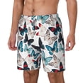thumbnail image 2 of Balery Butterfly Mens Swim Trunks Swim Shorts for Men Quick Dry Inseam Beach Shorts with Compression Liner Pocket-Medium, 2 of 9