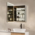 thumbnail image 6 of Ostaria 24" Aluminum Surface-Mount/Reccessed Lighted Mirror Medicine Cabinet, 6 of 18