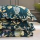 thumbnail image 4 of King Size juego de cama de lujo Ruffle 3Pcs funda nórdica Set Pastoral Tropical Plam, 4 of 8