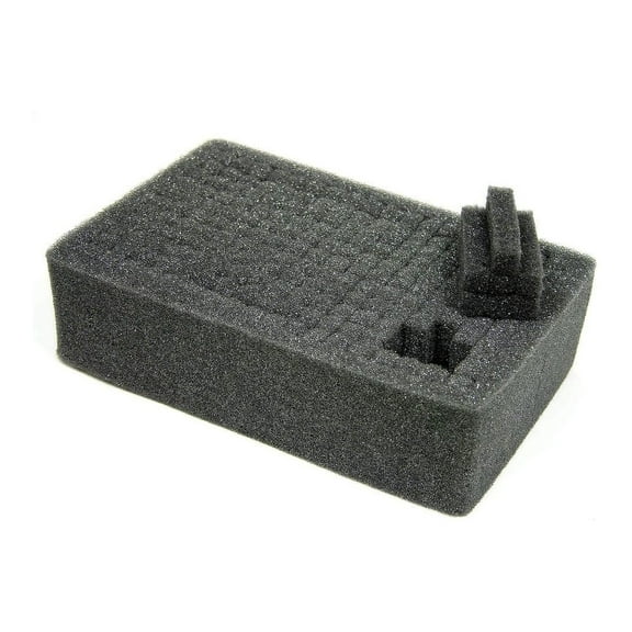 Pelican 1510 Pluck Foam - 1 Piece Middle Insert - 19.75" x 11" x 2.5" - Replacement Foam for Bottom of Case - Custom Equipment Protection