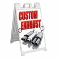 thumbnail image 1 of Custom Exhaust (24" X 36") Deluxe A-Frame Signicade, Includes 2 Removable Panels & Stand, 1 of 4
