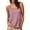 *Red, variant on VBVC Women's Gingham Side Slit Tank Top, Ladies' Sleeveless Blouse, Casual Button Detail Shirt For Women,Black,S-3XL