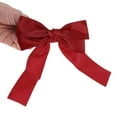 thumbnail image 4 of Unique Bargains 1 Pc Solid Bow Ribbon Duckbill Hair Clips for Home Wine Red, 4 of 5