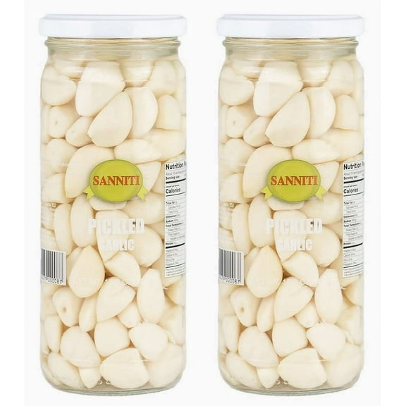 Sanniti Spanish Pickled Garlic, 15.9 oz, Pack of 2