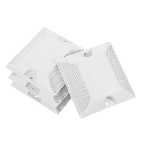 WHAMVOX 4 Pcs Reflective Driveway Reflectors Sturdy Road Studs High Visibility Pavement Markers for Nighttime Safety Road Marker