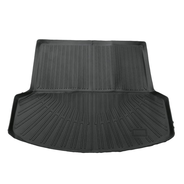 Alfombrilla de Carga del Maletero Unique Bargains para Hyundai Santa Fe 5 Pasajeros 2021-2023 Negro TPE 1 Pc Cara Plana Patrón de Rayas Antideslizante