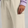 thumbnail image 7 of ZHYou No Boundarie Sweatpants for Women Casual Cuffed Leg Stretchy High Waisted Loose Cute Pants with Side Zip Pocket,Beige,Size M, 7 of 7