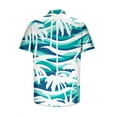 thumbnail image 4 of Njoeus Basic Tops Big & Tall Tops Hawaiian Shirts for Men Short Sleeve Regular Fitted Button Up Mens Floral Shirts S-3Xl Summer Tops for Teens, 4 of 4