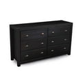 thumbnail image 2 of Grain Wood Furniture Montauk 6-Drawer Dresser, Farmhouse Black, 2 of 8