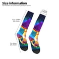 thumbnail image 5 of Balery Magic Mushrooms ,Fireflies Printed Novelty Socks Men's Women's Crew Socks Sports Socks Knee High Socks Cotton Socks Quirky and Cool Socks, 5 of 9