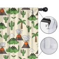thumbnail image 4 of Blackout Kids Curtains,Beige Cartoon Dinosaurs Volcanoes Cacti Pattern Childrens Insulated Curtains Set Of 2,Bedroom Essentials,Toddler Room Decor 42"x54", 4 of 5