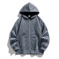 thumbnail image 5 of Vedolay Mens Hoodies Pullover 2023 Plus Size Men Long Sleeve Round Neck Sweatshirt Dark Gray,M, 5 of 5