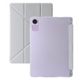 thumbnail image 1 of For Xiaomi Redmi Pad SE Clear Acrylic Deformation Leather Tablet Case(Grey),iPhone 16 Pro Max, 1 of 7