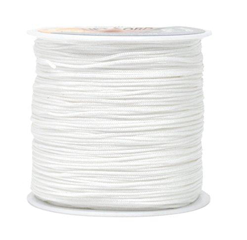 and Rollers Mandala Crafts Blinds String Shades Lift Cord Replacement from Braided Nylon for RVs 1mm, White Windows