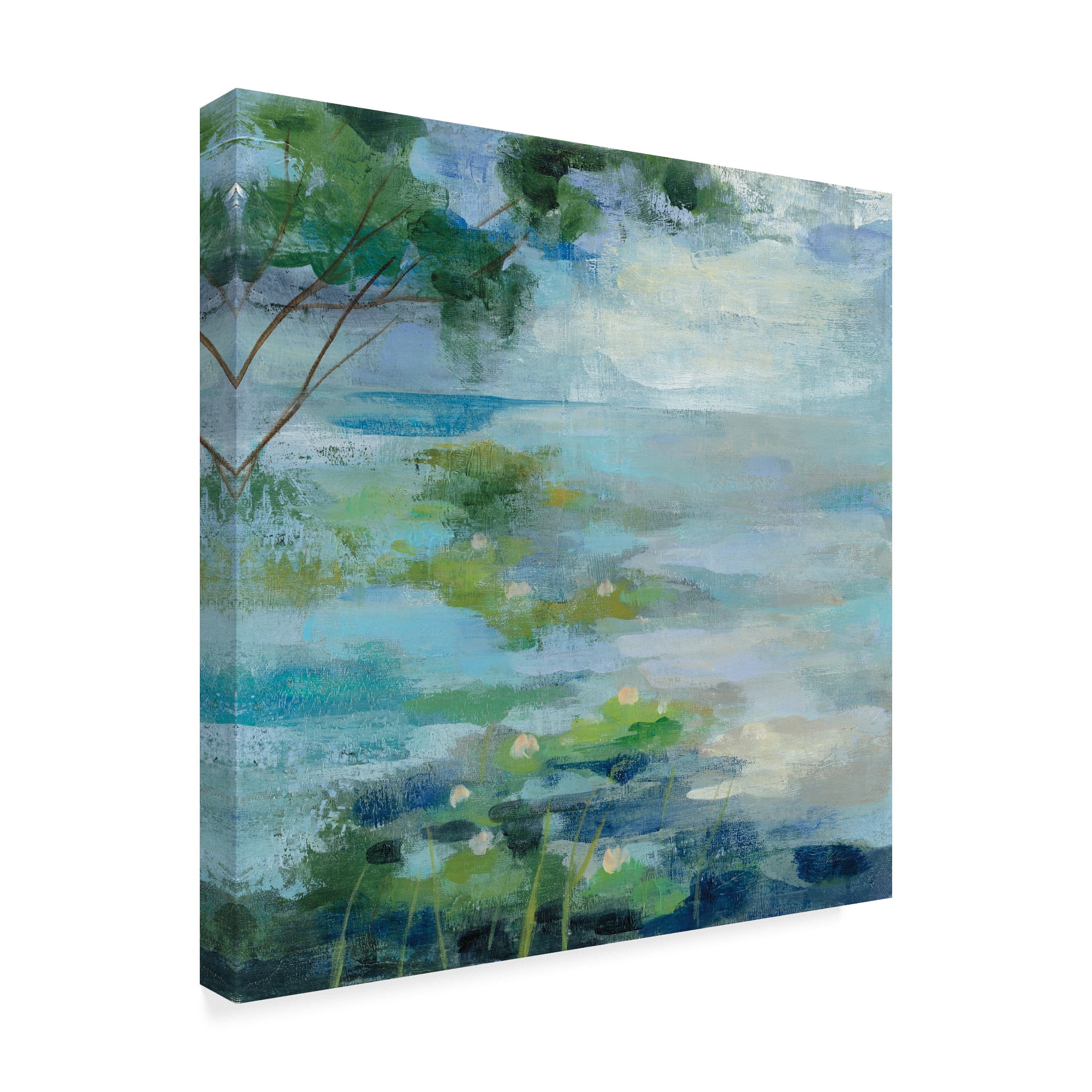 Trademark Fine Art 'Lily Pond 1' Canvas Art by Silvia Vassileva