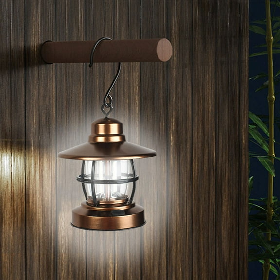Masteelf 1Pack Outdoor Hanging Lights for Patio Use in Light Brown 7.7x3.5in
