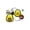 Avocado, variant on Huxley & Kent 665635999336 Pop N Fetch D Avocado Plush Dog Toy - Small, Squeak & Crinkle