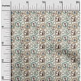 thumbnail image 2 of oneOone Georgette Viscose Off White Fabric Circus Sewing Craft Projects Fabric Prints By Yard 42 Inch Wide, 2 of 5