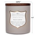thumbnail image 4 of Manly Indulgence - Velas perfumadas de Palo Santo para hombres, mecha de madera de 15 onzas, cera de mezcla de soja premium, quemaduras de 60 horas, velas perfumadas para el hogar, fabricadas en los, 4 of 6