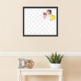 thumbnail image 3 of PinPix 24x20 Custom Cork Bulletin Board Diamond Modern Pattern Grey White Poster Board Has a Fabric Style Canvas Finish, Framed in Diamond Modern Pattern Grey White, by ArtToFrames (PinPix-1803), 3 of 5