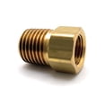 thumbnail image 2 of Marshall Excelsior Propane Adapter Fitting ME2132P 1/4 Inch Female Inverted Flare x 1/4 Inch MNPT; Brass; Single; With 1/4 Inch Inverted Flare Plug; With Retail Packaging, 2 of 3