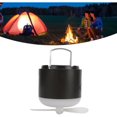 thumbnail image 1 of Professional IPX7 Waterproof Camping Lantern with Fan and Power Bank for Camping, Hiking, Black, DUBUNS, 1 of 5