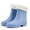 Blue, variant on AUXDIQ Wellington Boots Women Mid-calf Wellies Waterproof Rain Boots Outdoor Garden Shoes