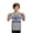 Grey, variant on Little Boys Clothes Summer Short Sleeve Top Ice Theme Printed Sports Graphic Pullover Shirts Size 6-7T
