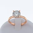 thumbnail image 2 of Amore Solitaire Engagement Ring for Women Moissanite Sterling Silver Ginger Lyne Collection, 2 of 6