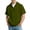 Army Green, variant on Short Sleeve Hoodies for Men Summer Fall Loose Casual Waffle Knit Hooded Sweatshirt with Pockets Quarter Zip Pullover