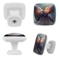 thumbnail image 2 of HemaKayy 12 Pack 1.18" Decorative Cabinet Knobs - Upgrade Your Handles - Durable & Stylish - Easy to Install - Elevate Your Home Kitchen Furniture Decor - Blue Tiger with Big Butterfly Wings, 2 of 6