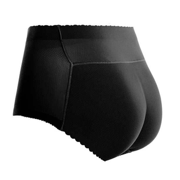Women Butt Lifter Shapewear Briefs Seamless Padded Hip Enhancer Underwear,Black  XL 