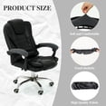 thumbnail image 5 of Office Chair Arm Armrest Covers,Stretchable Slipcover Protector Sleeve for Computer Gaming Desk Rotating Chairs Easy Install & Clean, Comfortable,Universal Stretch Desk Chair Seat Cover Protector, 5 of 8