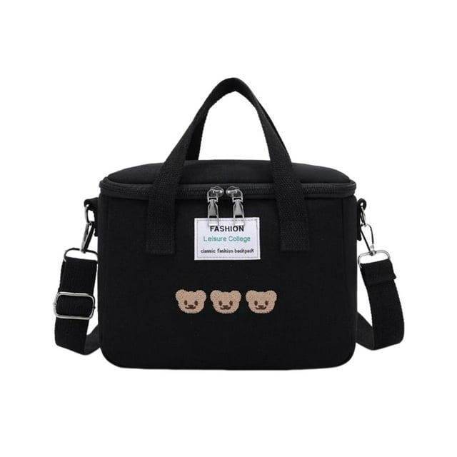 Bolsas colgantes para mamá, bandolera, organizador de cochecito, bolsa de hombro, bolsa de almuerzo portátil impermeable para juguetes, aperitivos de Negro Hugo carrito de almuerzo