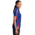thumbnail image 3 of Sport-Tek Women's Sport-Wick Polo Shirt_True Royal/True Red/White_Medium, 3 of 6