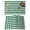 Green, variant on Grey Plaid Placemats Set of 12 Modern Minimalist Geometric Gingham Checkered Place Mats Indoor Wipeable Table Mats Washable Dining Table Placemats for Kitchen Holiday Party Home Decor 13x19 Inch