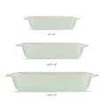 thumbnail image 7 of Tramontina Mae 3-Piece Ceramic Porcelain Baking Pans Set, Mint, Non Stick Casserole Dishes for Oven, Rectangular Bakeware for Lasagna, Cakes and Loafs, 7 of 7